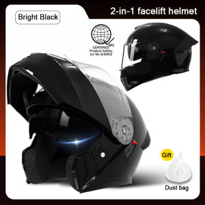 AXK909 Motorcycle Helmet Modular Helmet Dual Lens Mens and Womens Helmet