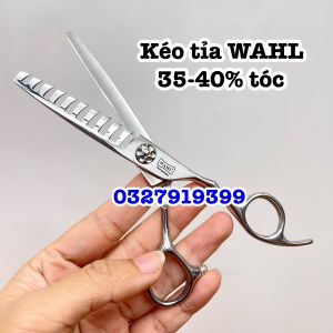 Kéo tỉa tóc răng thưa WAHL 35-40% tóc cao cấp - tỉa Búa