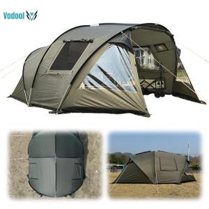 Winter Camping Tent 210T Taffeta with Vestibule Glamping Tents Double Layered for Bikepacking/Motorcycle Hiking Mountaineering [Vodool Official Center]