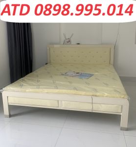 Giường sắt hộp vuông 4x8 sắt dày dặn đẹp giá tốt tại xưởng mẫu đẹp lắp ráp nhanh1m21m41m61m8 dài 2m