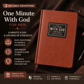 One Minute with God for Men 365 Days Devotional Journal Portable Daily ReflectionsBook daily prayer