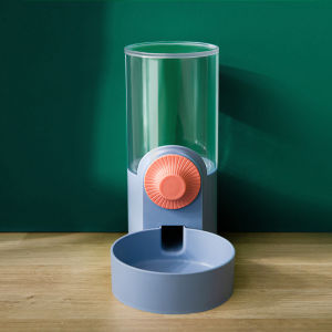 Pet Hanging Feeder - Auto Replenishment System | Transparent Container | Siphon Device | 75-Degree Incline Ramp | Top Feeding | Detachable Easy to Clean | 1000ml Capacity | Food-Grade PP Material | Strong & Durable | Blue Green White | DD CAT AND PET