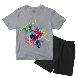 Baju Kaos Setelan Harian Anak Laki Laki Karakter Spiderman Keren Usia 1 - 10 Tahun - Hypelane - DTF