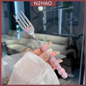 N2HAO  Ngọc Trai Xử Lý Ngã Ba Cho Món Tráng Miệng Hộ Gia Đình Bít Tết Thép Không Gỉ Ngã Ba Salad Ngã Ba Món Tráng Miệng Mì Ống Ngã Ba Phụ Kiện Nhà Bếp Tiện Ích