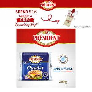 President Burger Cheddar Slices Cheese Slices