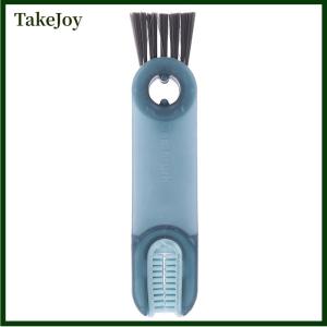 TakeJoy 1pcs 3-in-1 Cup Lid Crevice Cleaning Brush Bottle Cup Mouth Crevice Cleaning Tool Multifunctional Household Groove Gap Cleaning Brush