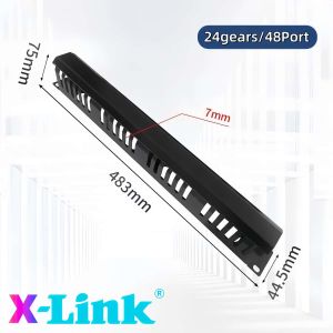 D-LINK 24 Ports Patch Panel CAT6 UTP All-metal Rack Mount Suitable for Cat 6 Keystone Ethernet Cable