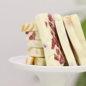 Mango Milk Nougat Mango Gummy Real Fruit Slices Soft Sweet Flavor Perfect for Breakfast Office Treats Celebration Treats 5.29oz Shipping from California U.S.