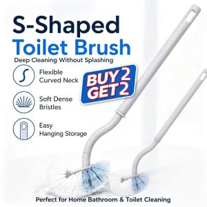 Buy 2 get 2 Toilet Brush Long-Handled Soft Bristles Brush Bathroom Corner Cleaning Tool Bathroom Accessories
