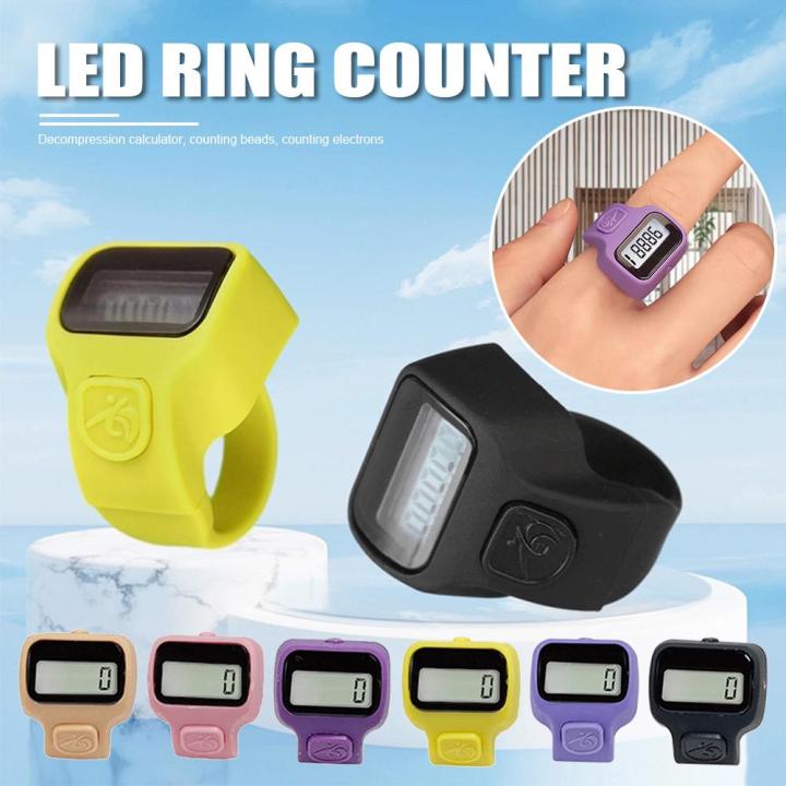 1pcs Ring Counter Stress Relief Counter Led Counter Stitch Marker ...