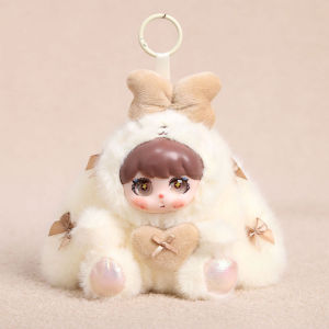Doll Toy Long Ear Bunny Keychain Pendant Kids Gift Plush Vinyl Mainan Gantungan Kunci Kanak