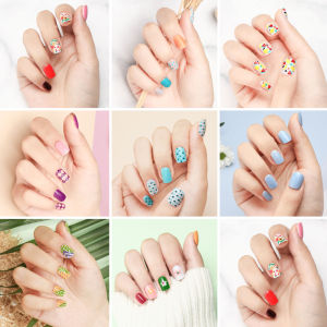 KUKU PALSU MOTIF 24pcs FREE LEM /KUKU PALSU CATOON / SET FAKE NAILS HIGH QUALITY