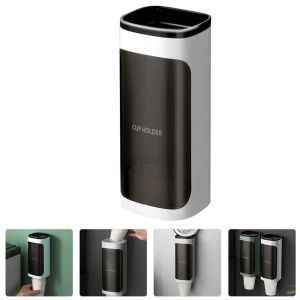 Automatic Cup Taker Paper Cup Holder Take Cup Holder Water Cup Wall Hanging Free Perforation Household Storage Shelf