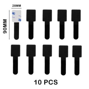 【SG Seller】velcro Cable Ties Cable Organizer desktop wall velcro Adhesive Felt Cable Tie Firm Not Falling Off Fixed