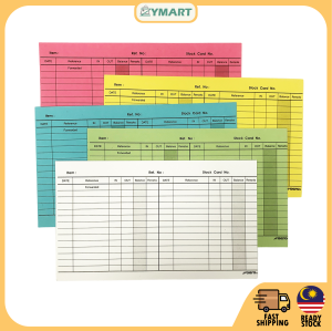 Stock Card 5 x 8 (30 PCS/Pack 100 PCS/Pack) White Green Red Yellow Blue | Stock Record Card Inventory Card
