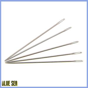 bluesea 25PCS High Hardness Stainless Steel Sewing Needle Cross Sewing Clothes Needles