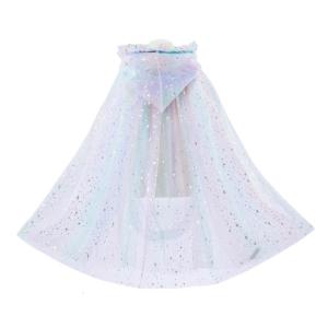 Halloween Costume Cape with LED Light Hooded Cloak Princess Cape Hooded Cape Cosplay Cloak for Kids Little Girls
