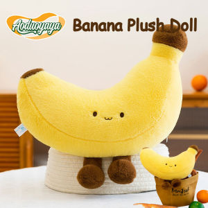 Aoduoyaya Interesting Long Banana Pillow Cute Cartoon Childrens Gift Plush Toy Bedroom Pillow Doll Ornaments