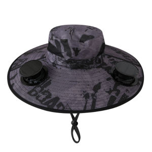 💕【With fan】Summer outdoor sun hat for men/ Electric solar fan sun hat/ Removable solar charging fan/ Built-in wide-brimmed hat/ Mountaineering and fishing hat