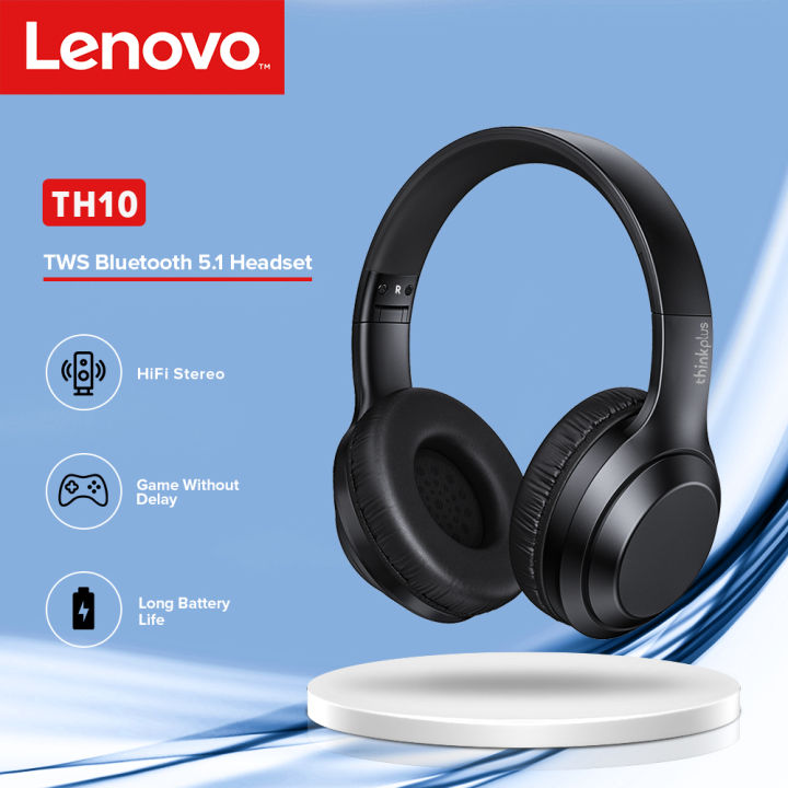 Lenovo Thinkplus TH10 Wireless Headphones Over-the-ear HIFI Stereo ...