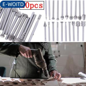E-WOITD 20 cái tungsten carbide quay điểm Burr chết máy xay Shank Bộ 3x40 mét