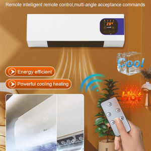 ✨ Wall-mounted Heater for Home/Office/Bedroom/Bathroom/Efficient Heating & Cooling AC/Slim Design/Quiet Operation/Remote Control/Wall-mounted Heater (Cooling and Heating Combined)