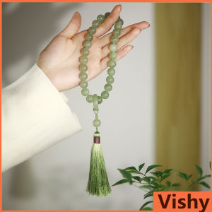 Vishy 12mm Beads Tassel Bracelet Necklace Tibetan Buddhist Rosary