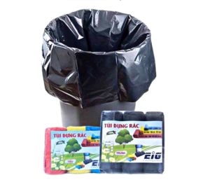 Combo 3 Túi đựng rác tự phân hủy màu đen tiện lợi dùng cho nhà cửa sạch sẽ
