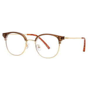 Kính đọc sách cho phụ nữ chống ánh sáng xanh Kính mắt viễn thị siêu nhẹ gọng dáng tròn diopters kính theo toa thuốc nhẹ