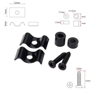 Rail tree compatible with Stratocaster/Tele electric guitar bass parts replacement with screws