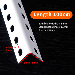 1.3mm DIY Shelf Bracket with Oval Holes 2025 – Adjustable Stainless Steel Angle Bar