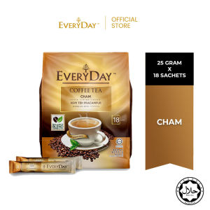 EVERYDAY Cham Coffee Tea (25g x 18 Sachets x 1 Pack) [Exp June 2027]