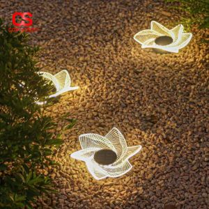 Combo 10 Đèn Cắm Đất NLMT Hoa Văn Đa Dạng Trang Trí Ngoại Thất