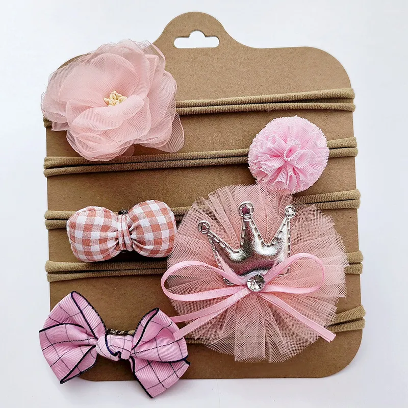 Baby Girl Hair Clips Cute Hair Bows Baby Elastic Hair Ties Hair