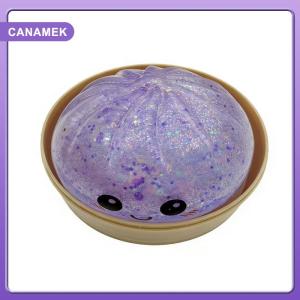 【CANAMEK】 Giant Rainbow Dumpling Squishy 1pc Slow Rebound Sensory Squeeze Toy Soft Kawaii Decor for Office Home