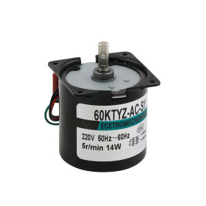 High Torque Low Speed 60KTYZ Motor 2.5RPM 220V AC Reduction Gearbox Low Noise for Barbecue