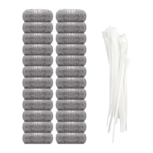 Pack Of 24 Stainless Steel Drain Filters For Household Maintenance Perfect For Frequent Replacement