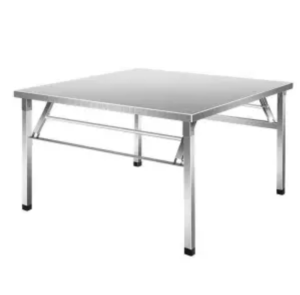 IIKKPP โต๊ะสแตนเลส ขนาด โต๊ะพับ พับได้ง่าย โต๊ะพับได้ โต๊ะพับอเนกประสงค์ โต๊ะวางของ แข็งแรง