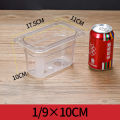 Acrylic Sinker Container Food Pan Sauce Pan Food Container Canister Milktea Pearl Canist 1/3 1/4 1/6 1/9. 