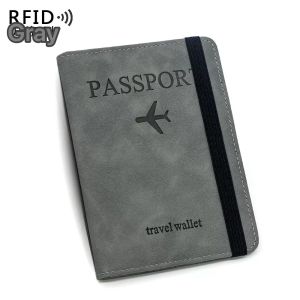 BB013 Business Travel Passport Ticket Sim Card Wallet PU Leather Passport Document Protective Holder Cover