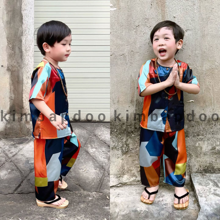 Bà ba hot trend Sư Minh Tuệ cho bé - kimbapdoo bà ba cho bé - bộ quần ...
