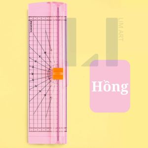 Bàn cắt giấy mini khổ A4 kèm lưỡi cắt 2 chiều