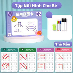 Bộ Sách Tập Viết Cho Bé 2-6 Tuổi - Tập Tô Chữ Cái Số Đường Nét Giải Đố Giúp Bé Phát Triển Tư Duy