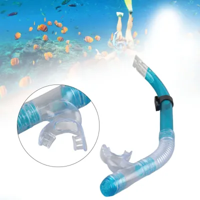 Diving Snorkels Semi Dry Breathing Tube Type Scuba Snorkel Ergonomic Design Mouthpiece Food Grade Silicone and PC Materials for Professional Diving
