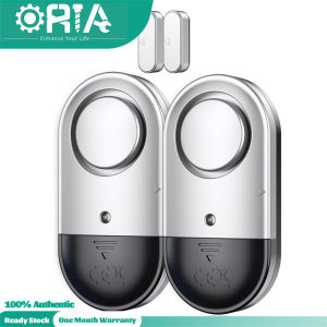 ORIA Door Window Entry Alarm Vibration Sensor Anti-Thef Home Office Security Alarm Sensor System Set Easy Installation With Adhesive Tape