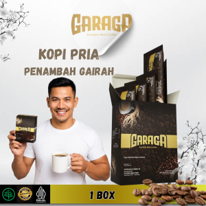 Garaga Kopi Stamina Pria Dewasa Minuman Herbal Menambah Durasi Rasa Caramel 100% Original BPOM