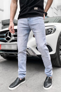 Quần Bò Nam Xanh Đậm Kiểu Dáng Slim Fit Thời Trang Trẻ Trung Phong Cách Quần Jean Nam Hàn Quốc