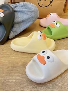 Thick-Soled Eva Slippers For Women Summer Home Anti-Slip Outdoor Fashion Sausage-Toe Slide Sandals Beach Sandals