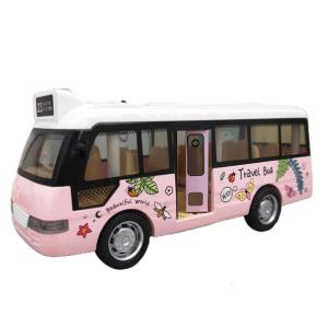 Table for Play Toy Realistic School Bus Die Cast Vehicles with Sound&Lights Scene Portable Table Game for Creative Baby