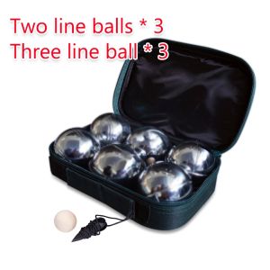 ready stock Petanque balls 3/6/12 pcs set SILVER for training session and recreational Bola Petanque Pertandingan Boules